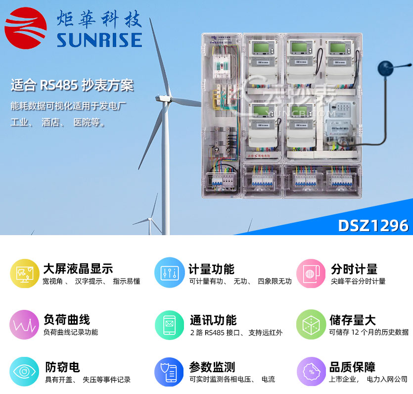 杭州矩華DSZ1296能耗監(jiān)測(cè)三相智能電能表